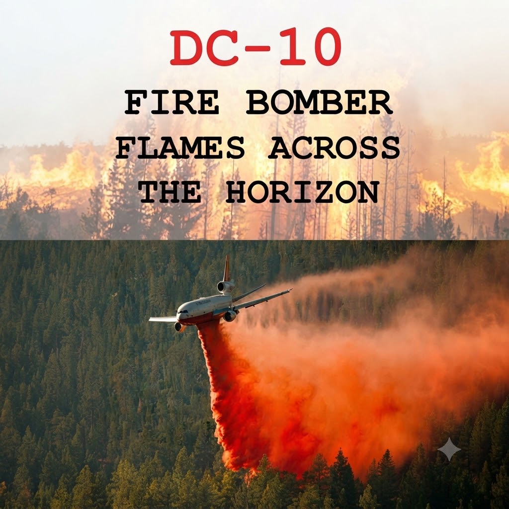 DC-10 Flames Across the Horizon Cover